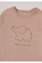 Ri̇bana Shorts Pajama Set 2-Piece (Happy Animal) Beige - 3