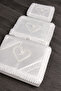 Bridal Model Bohça Heart Embroidered Promise Engagement Purse Dowry Box Set of 3