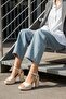 Bello Beige Skin (9 cm Heel) Platform Heeled Casual Shoes - 6