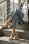 Bello Beige Skin (9 cm Heel) Platform Heeled Casual Shoes - 4