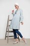 Square Patterned Tassel Detailed Tunic 4160