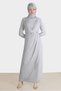 SIMPLE BELTED EVENING DRESS 50237