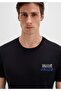 M066841 Jeans Printed T-Shirt Men's T-Shirt Black - 6