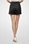 Women Solid Basic Shorts, Black - 2
