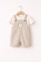 Striped Woven Salopet T-Shirt Men's Set - 2