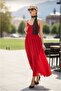 وشاح أسود وأبيض منقّط منقوش فيسكوز - 100x7 سم - 5