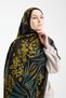Lavin Scarfs Zeopar Collection Cotton Viscose Shawl Oil Green - 5