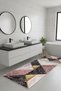 Decorative Modern Design Non-Slip Base Double Set Bath Mat & Toilet Seat Set-2 Pieces - 2