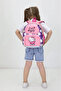 Patterned Girls' School Bag Pink – Kindergarten and Primary School Backpack - 2