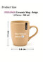 Stoneware Mug Set of 4 | Ceramic Coffee Mug Set for Tea, Coffee, and Hot Beverages | Microw - 2