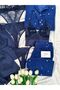 11-Piece Luxury Extra-Large Pajama, Nightgown, Robe, and Lingerie Wedding Trousseau Set in a Navy Blue Satin Box - 4