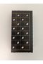 Mother-Of-Pearl Inlaid, Filigree Embroidered, Handcrafted, Midi Size Wooden Backgammon Board - Dark Color (13 X 26 cm)