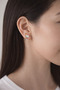 Enamel Mixed Color Gold Color Earrings - 2