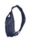 Real Leather Unisex Double Gusset Snap Fastener Top Closure Black Bodybag Bag - 8