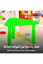 Adjustable Height Kids Plastic Table, Triangular Activity Study Table for Kindergarten Playroom - 5