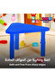 Adjustable Height Kids Plastic Table, Triangular Activity Study Table for Kindergarten Playroom - 5