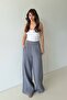 Women's Gray Muslin Loose Cut Trousers