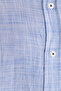 Men's Regular Fit Classic Cut 100% Cotton Linen Texture Blue Shirt - 6