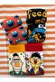 Al Bi̇ 90'Lik Sesame Street Edi Büdü Cookie Monster Elmo Cartoon Patterned 4-Piece Sock Set - 2