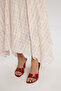 Peigi Striped Fragmented Lilac Midi Skirt - 8