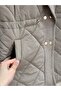 Esila Baklava Pattern Waist Tightening Inflatable Vest-En2192 Mink - 4