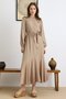 Skirt Flared Self-Adjusting Patterned Dress Kamel 9443-E