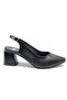 Ugrap Genuine Leather Heeled Women's Classic Shoes Black - 2