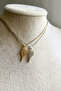 Steel Necklace with Racket Figure - 5
