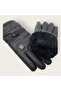 Xl/Xxl Men's Wide Fit Fur Lined Size Waterproof Touchscreen Ski Snow Motor Gloves - 5