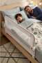 Littles 150*48 cm White Bed Barrier, Child Bed Guardrail
