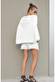 Women's Sleeveless Cape Model Jacket One-Piece T-Shirt Top - K19 241 - 4