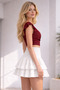 Mykonos Ruffled High Waist Mini Skirt Shorts - 3