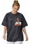 Design Rihanna Singer Back Printed Unisex Oversized Vintage Washed T-Shirt - 4