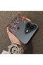 iPhone 16 Plus Compatible Hard Acrylic Back Silicone Edge Lens Protection Case Stylish Print Patterns - 4