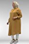 58092 Plus Size Double Button Detailed Muslin Shirt - Biscuit - 6