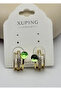 Xuping Gold Green Stone Earrings - 25Xpkp258-01 - 2