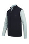 Men's Half Turtleneck with Pocketed Zippers Navy Blue Vest Classic Fit - 5200J - 6