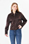 Women's coat satin elastic waist women's coat - 5