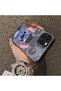 iPhone 13 Pro Max Compatible Hard Acrylic Back Silicone Edge Lens Protection Case Stitch Patterned - 4