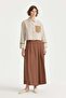 TENCEL™ Trouser Skirt Light Brown - 2