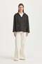 Thin K Quilted Lace Detailed Sweat Black