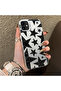 iPhone 12 Mini Compatible Hard Acrylic Back Silicone Edge Lens Protection Case Star Patterns - 2