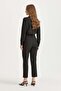 Arka Beli Elasticated Carrot Basic Poly. Viscose Pants Black - 2
