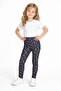 Girl's Brushed Inside Printed Tights Set of 2 – Black & Burgundy Soft-Textured Transitional Tights - 4