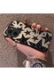 Vivo Y16/Y02S/Y56 Compatible Hard Acrylic Back Silicone Edge Lens Protection Case Star Patterns - 3