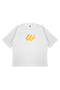 Unisex Women's Men's W Logo Custom Handwritten Front Printed Oversized Thick Fabric Relaxed Cut Cotton T-Shirt - 3