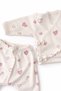 Baby Girl 5-Piece Hospital Discharge Gift Set, Cotton Piece Hearted Newborn Bodysuit Set - 2