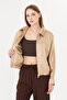 Women's coat satin elastic waist women's coat - 6