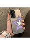 Samsung Galaxy A36/A56 Compatible Hard Acrylic Back Silicone Edge Lens Protection Case Colorful Silver - 2