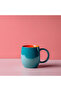 Premium Ceramic Mug 400 ml – Silver and Black